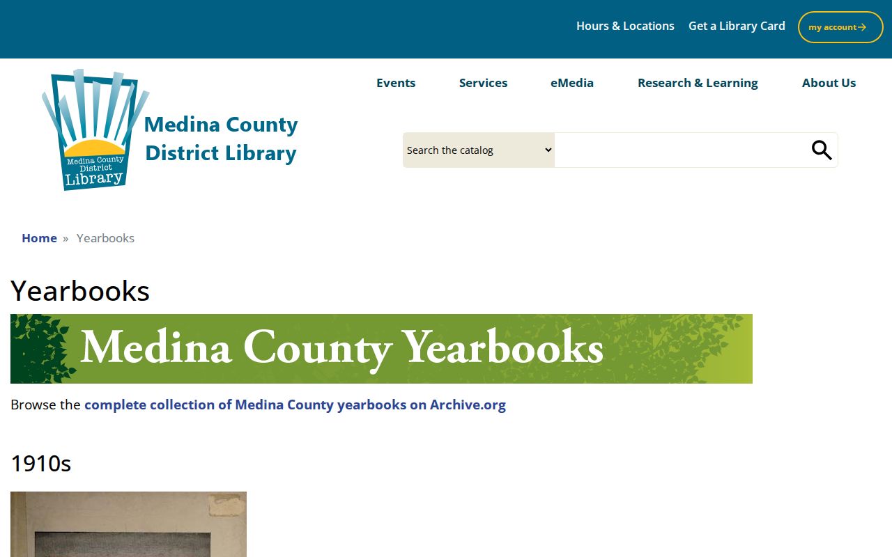 Medina city directory library yearbook collections