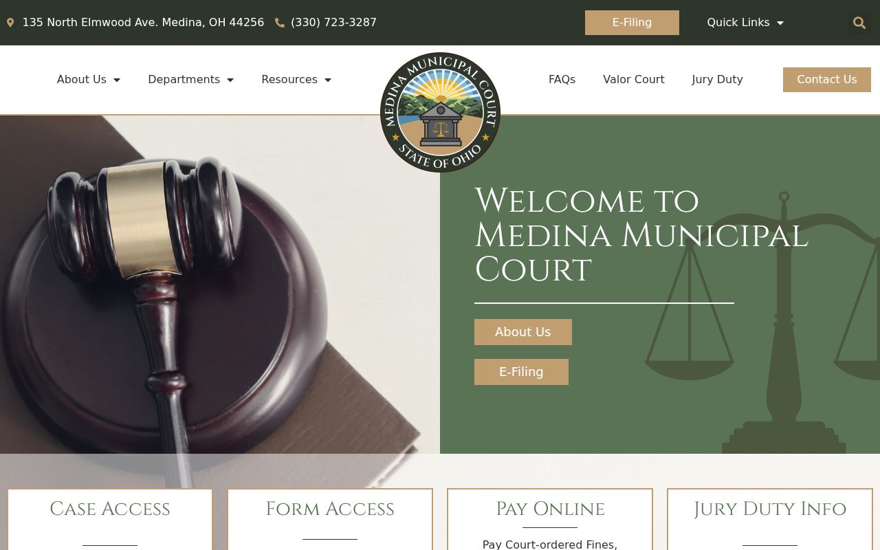 Medina residents directory Municipal Court access